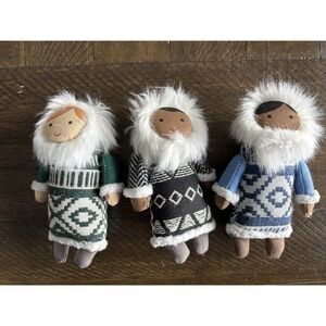 3‎ Alaskan Eskimo Winter Target Wondershop Colorful Miniature Dolls Decor Orn